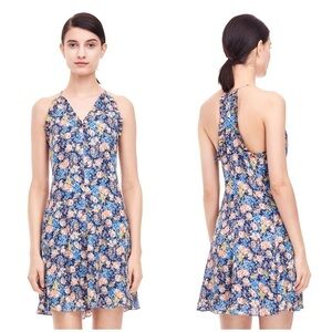 Rebecca Taylor Blue Gigi Fleur Silk Romper 6